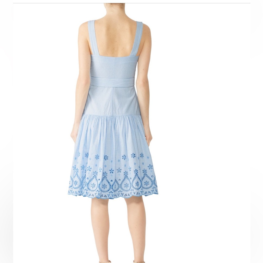 Draper James Embroidered Belted Dress // size 12 - Picture 3 of 10